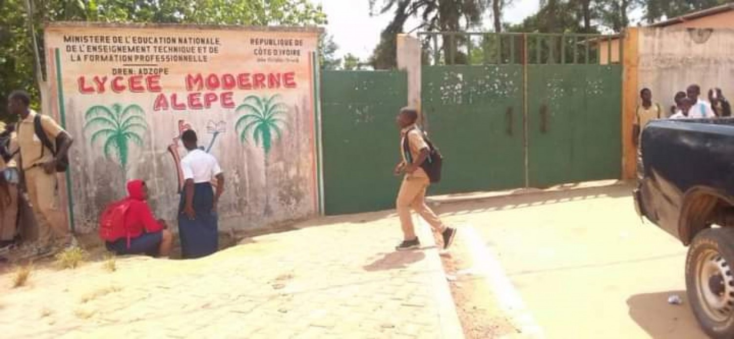 Côte d'Ivoire : Alépé, mouvement d'humeur, estimant avoir été dupés, des élèves suspendent les cours au lycée moderne