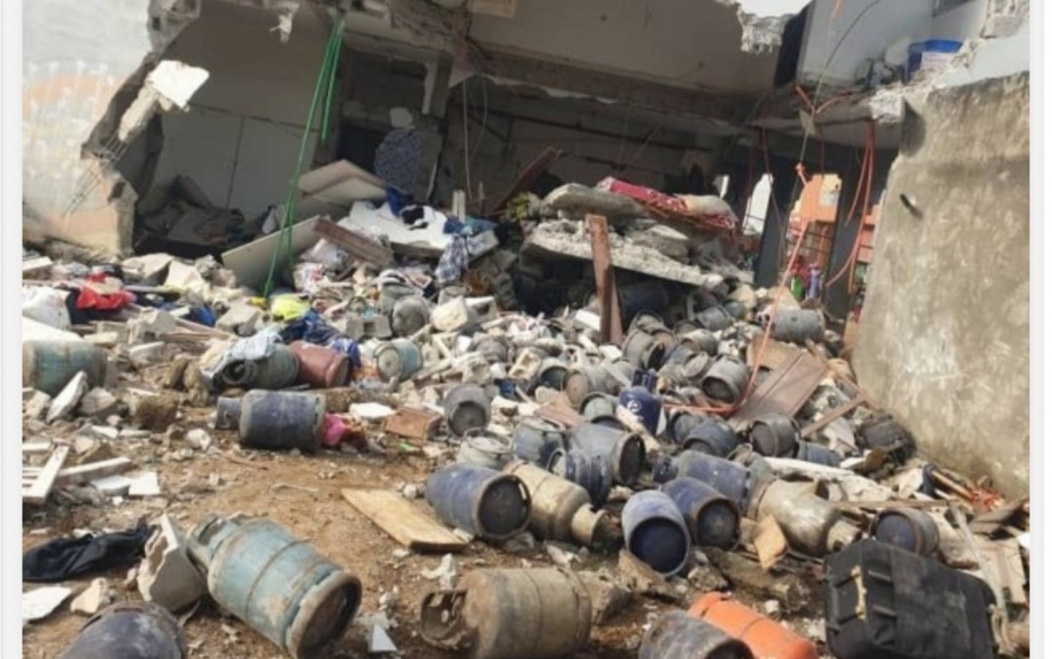 Côte d'Ivoire : Songon, l'explosion d'un magasin de vente de bouteilles de Gaz fait trois blessés