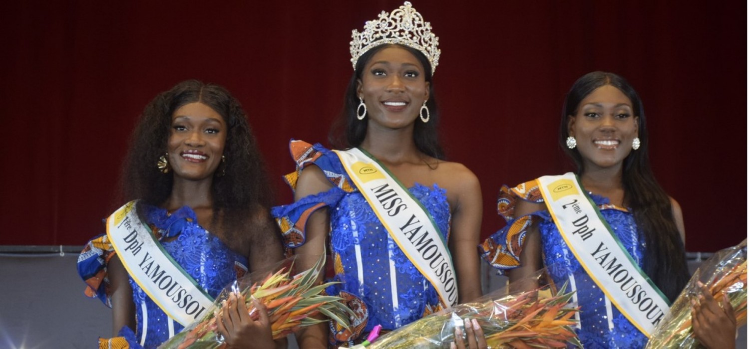 Côte d'Ivoire :   Présélection Miss CI 2023, Bolli Emmanuela et sa 1ère dauphine représenteront le District de Yamoussoukro à la finale nationale
