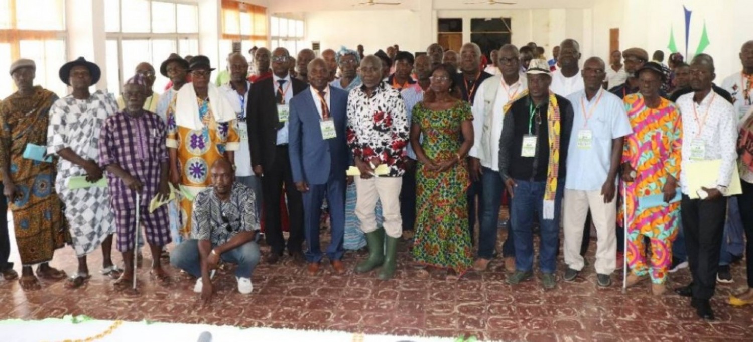Côte d'Ivoire : L'Association des Producteurs de Caoutchouc Naturel (APROCANCI)  a un nouveau Président Ando Désiré, 17 nouveaux administrateurs installés