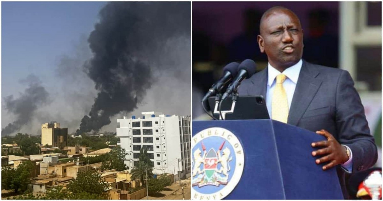 Kenya : Depuis sa résidence, William Ruto appelle à la fin des hostilités au Soudan