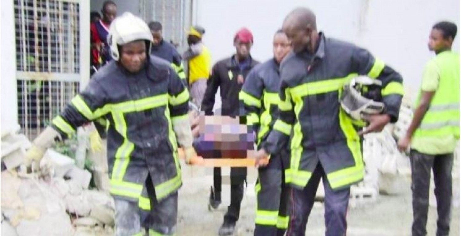 Côte d'Ivoire : Cocody, l'effondrement d'un immeuble R+4 fait 04 blessés graves