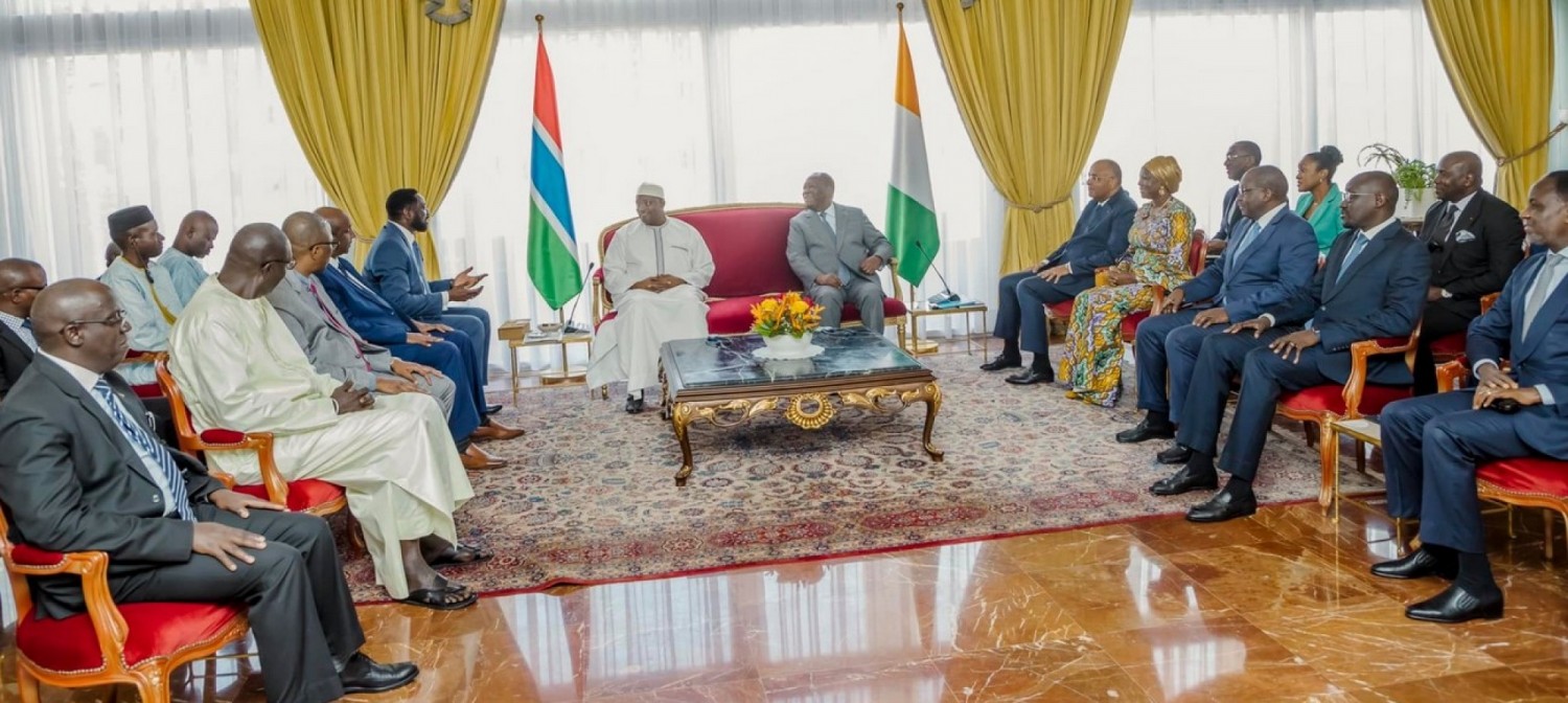 Côte d'Ivoire :   À Abidjan, Barrow précise : « Cette visite est un signe fort de mon engagement et de toute la population gambienne de voir notre coopération se renforcer »
