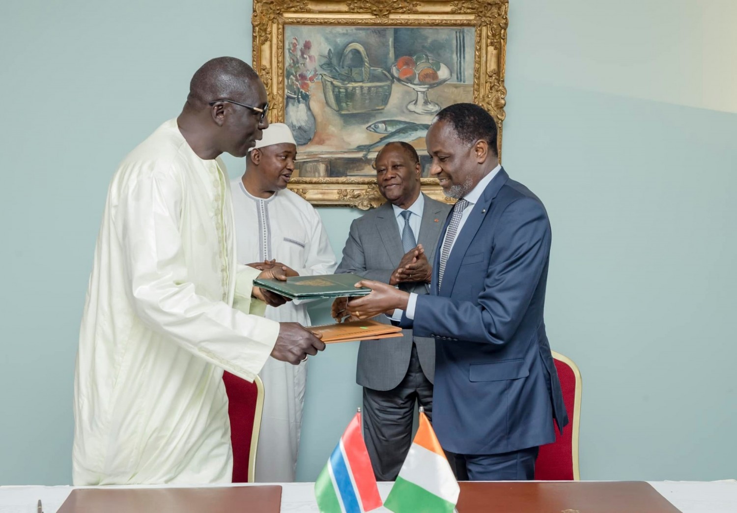 Côte d'Ivoire : En visite d'amitié et de travail, trois accords signés entre ivoiriens et gambiens