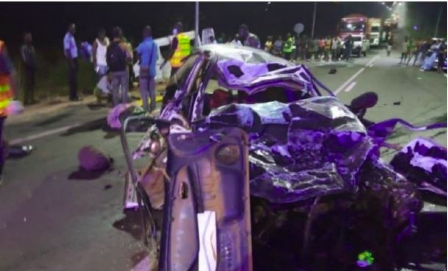Côte d'Ivoire : Yamoussoukro, 04 morts dans un accident de la circulation