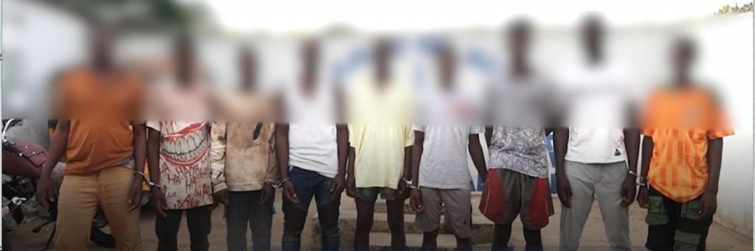 Côte d'Ivoire : Un  gang composé de 9 membres qui sévissait sur les routes du Moronou et de l'Indénié Djuablin démantelé par la Gendarmerie