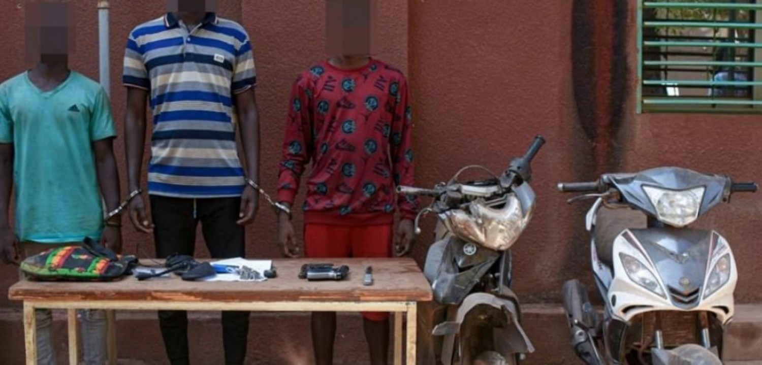 Burkina Faso : Trois présumés braqueurs mis aux arrêts par la Police à Ouagadougou