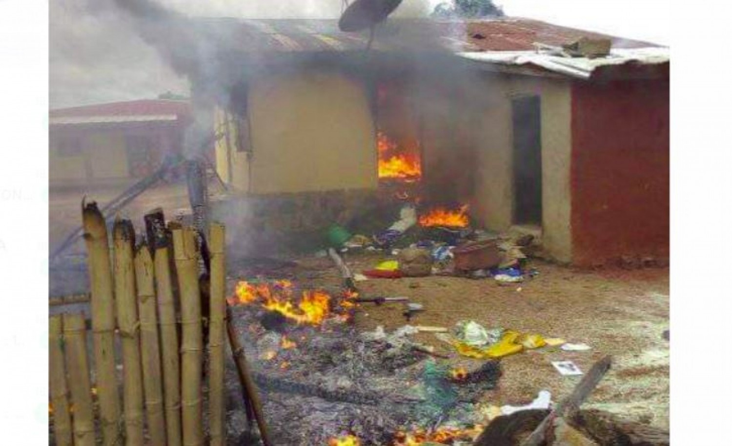 Côte d'Ivoire : Kouibly, une bagarre entre 02 jeunes, vire au drame, 01 mort, plusieurs maisons incendiées
