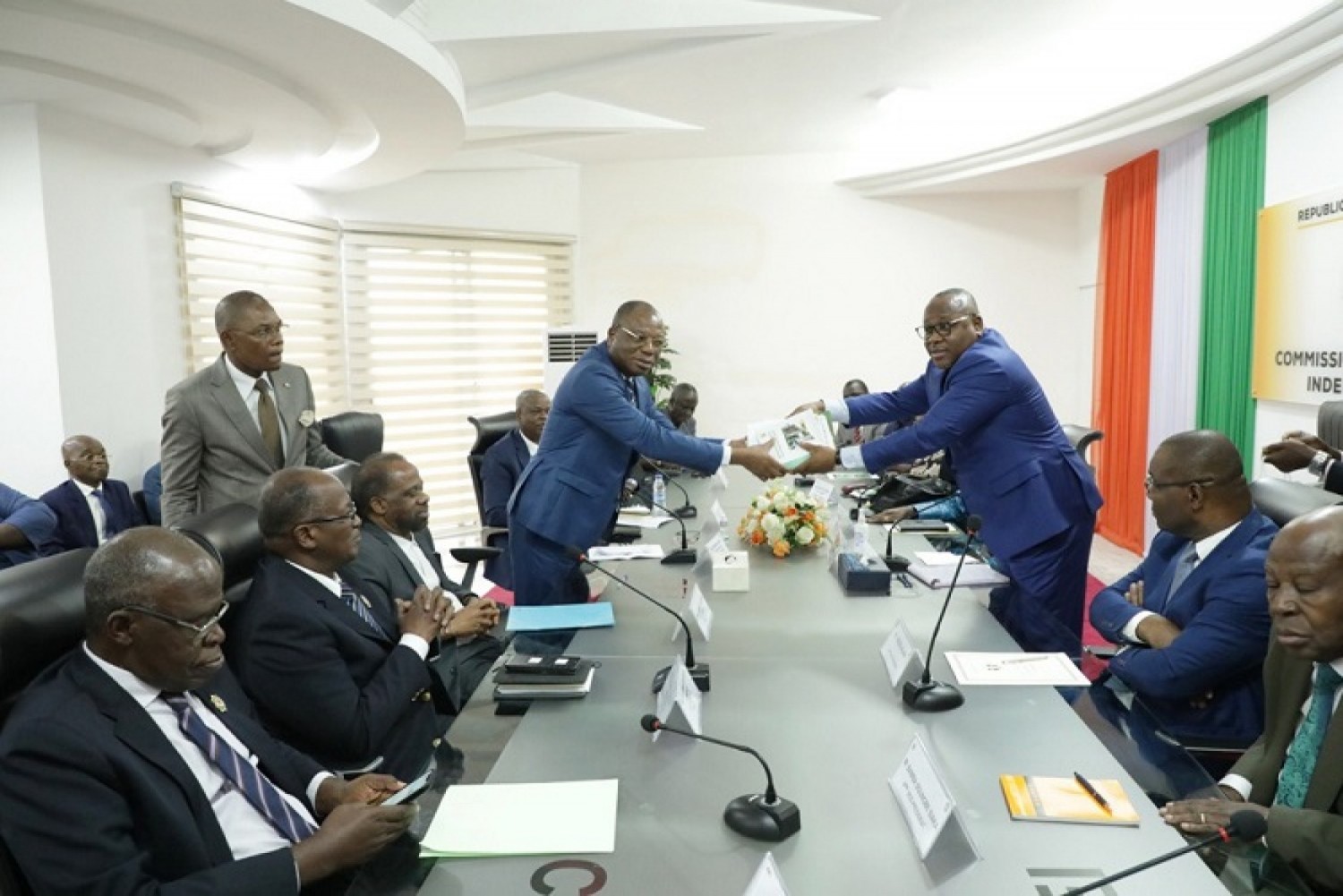 Côte d'Ivoire : Inscription de Gbagbo sur la liste électorale, le PPA-CI échange avec le président de la CEI, Kuibiert leur donne les voies à suivre