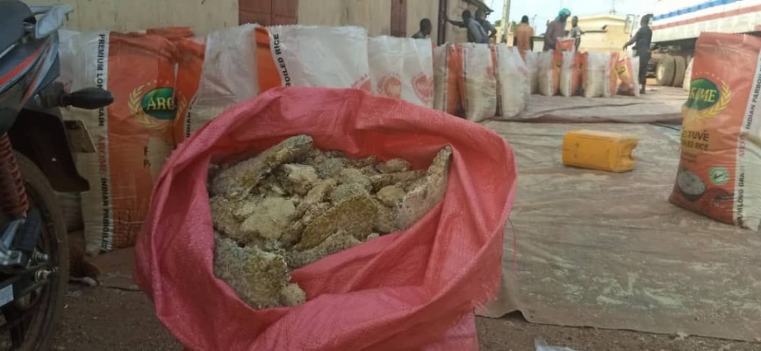 Côte d'Ivoire : Boundiali, plus de 40 tonnes de riz en putréfaction en provenance d'Abidjan, saisies