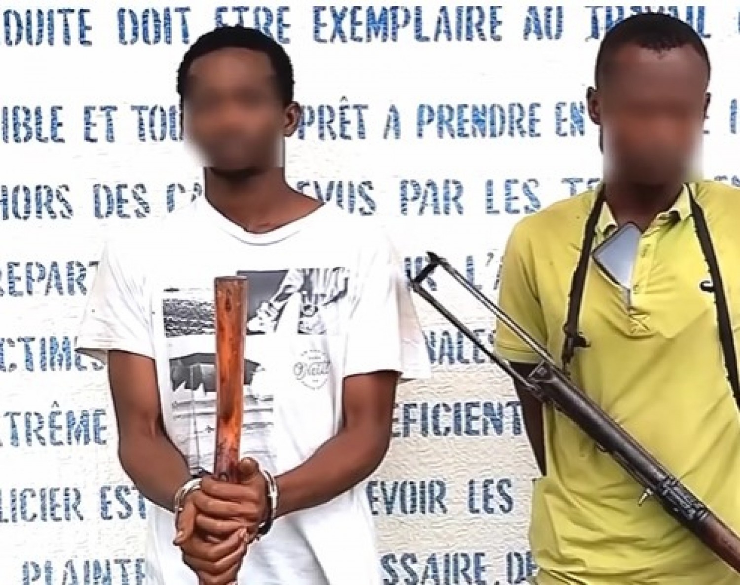 Côte d'Ivoire : Yamoussoukro, deux individus présumés meurtriers de cinq personnes mis aux arrêts et déférés à Toumodi