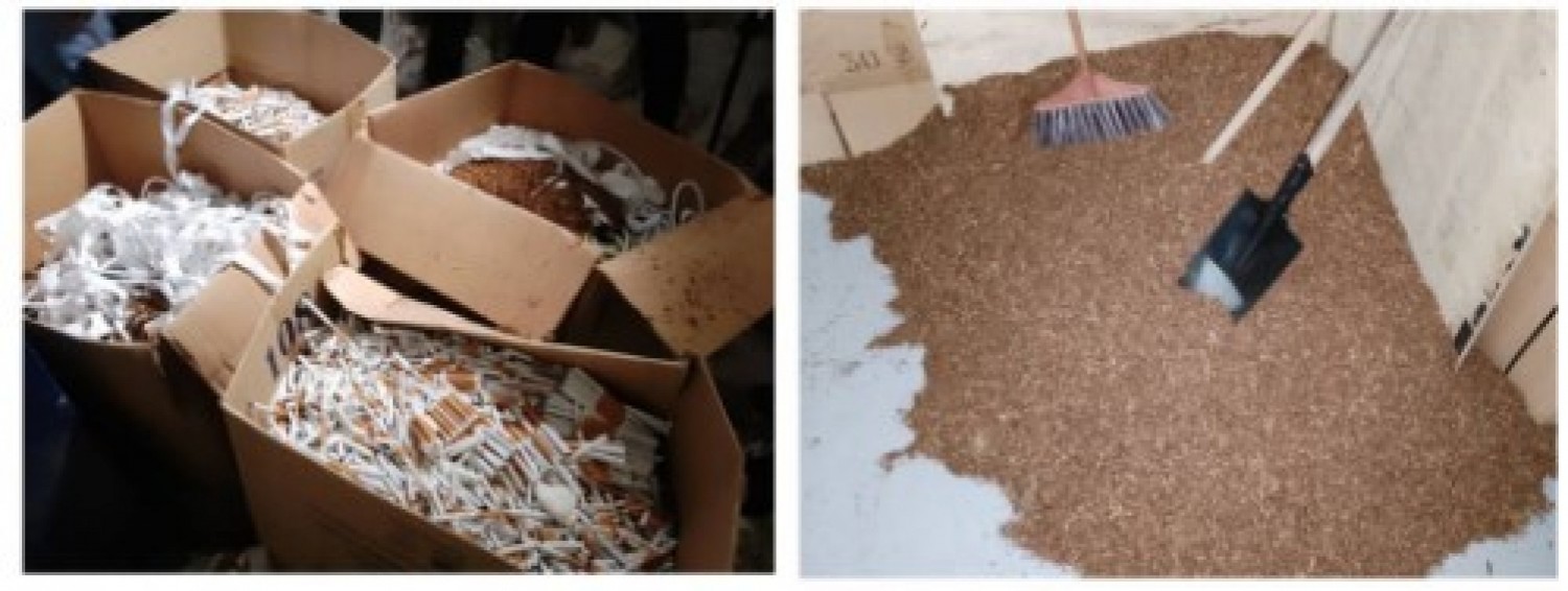 Côte d'Ivoire :  Abobo-gare, démantèlement d'une usine clandestine de fabrication de cigarettes contrefaites, trois individus interpellés