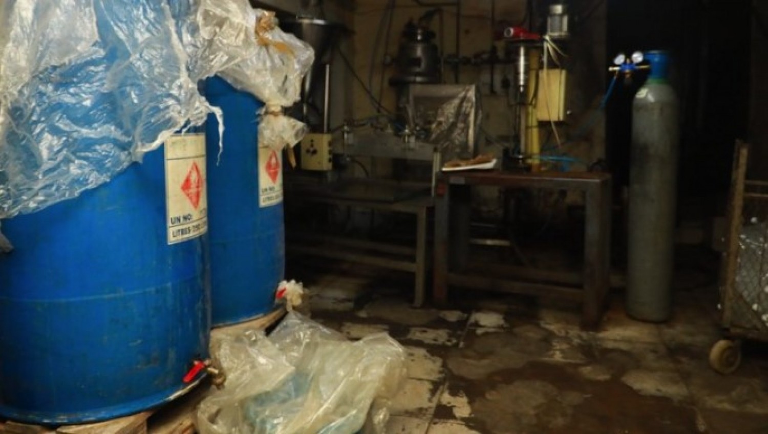 Côte d'Ivoire : Marcory, démantèlement d'une usine  de boissons présentant un cadre insalubre
