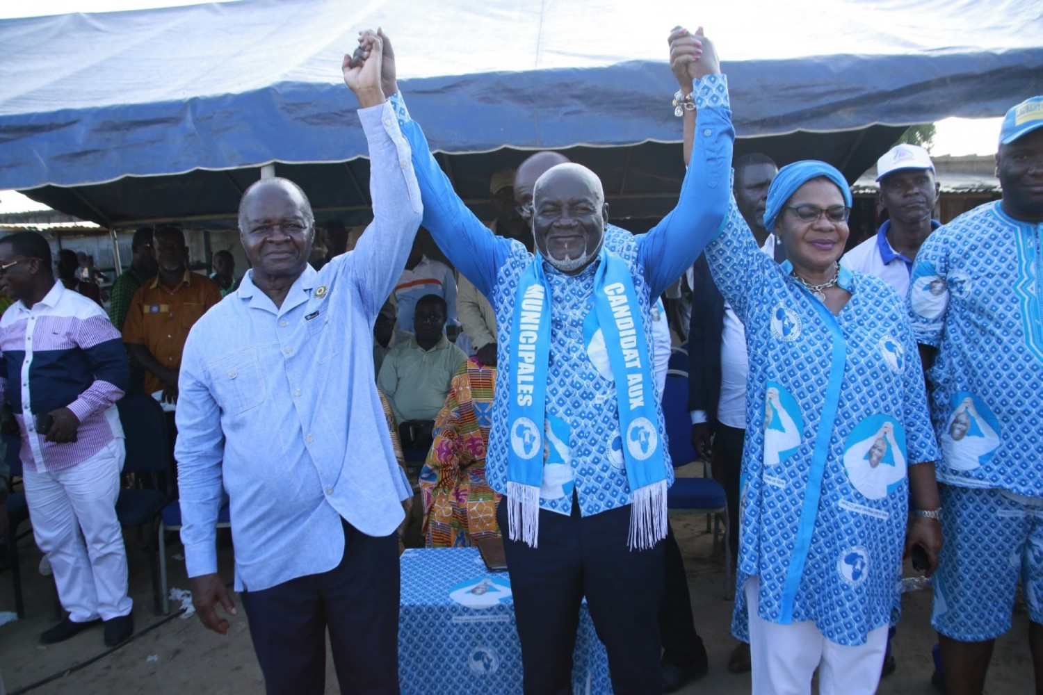 Côte d'Ivoire : Municipales à Anyama, le candidat du parti de Gbagbo officiellement présenté par Hubert Oulaye aux populations