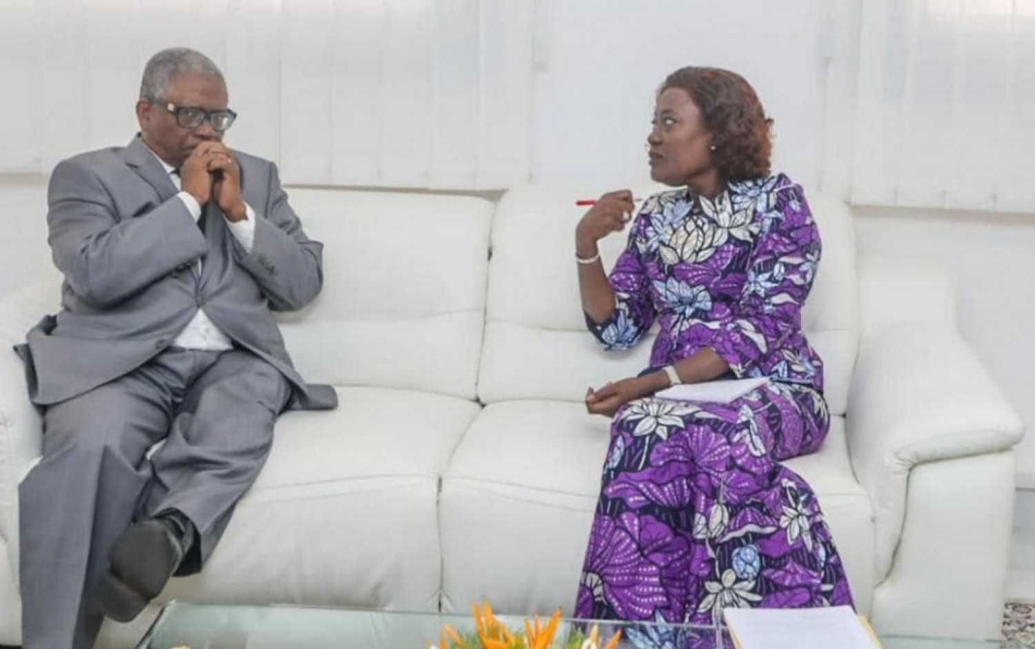 Côte d'Ivoire : L'ex-Ministre Pierre Kipré et cadre du PPA-CI  chez Mariatou Koné : « L'éducation, ce n'est ni une question de parti politique »
