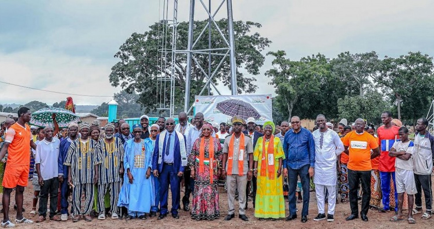 Côte d'Ivoire :   La Fondation LONACI inaugure une école maternelle à Litiari et une pompe hydraulique à Kaniéné dans le Hambol