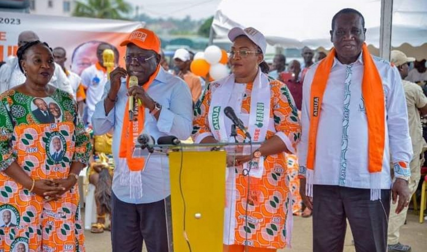 Côte d'Ivoire : RHDP, Ahoua N'doli à l'investiture d'Harlette Badou, maire sortant d'Arrah « on ne change pas une équipe qui gagne »