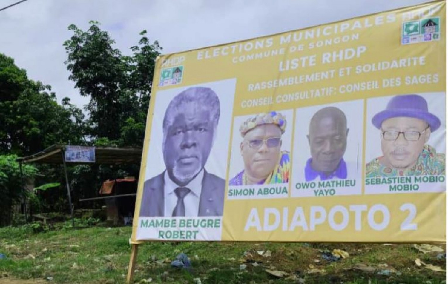 Côte d'Ivoire : Songon, les affiches du candidat de l'alliance PPA-CI/PDCI vandalisées, les partisans du Parti de Gbagbo « la forfaiture ne passera pas »