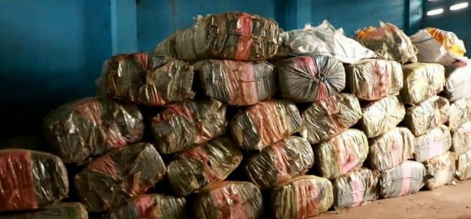 Ghana :  Saisie de plus de 5 tonnes de chanvre indien dans la Volta, proche du Togo