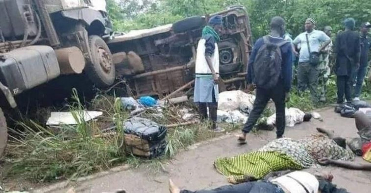 Côte d'Ivoire : L'accident signalé dimanche sur l'axe Biankouma-Touba fait 04 morts et une quinzaine de blessés