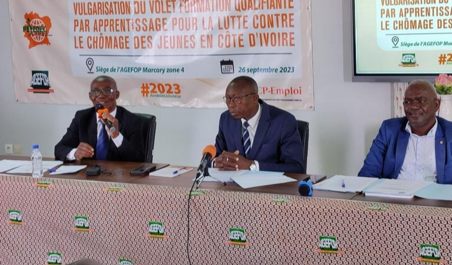 Côte d'Ivoire :  Lancement officiel du PEJEDEC, + de 8 milliards, 5000 jeunes formés en 2023, démarrage des inscriptions le 9 octobre à Marcory et Port-Bouët