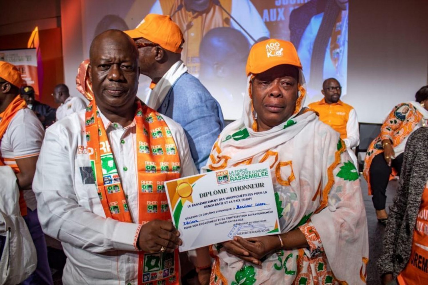 Côte d'Ivoire : Journée de reconnaissance, des militants RHDP de la France célébrés