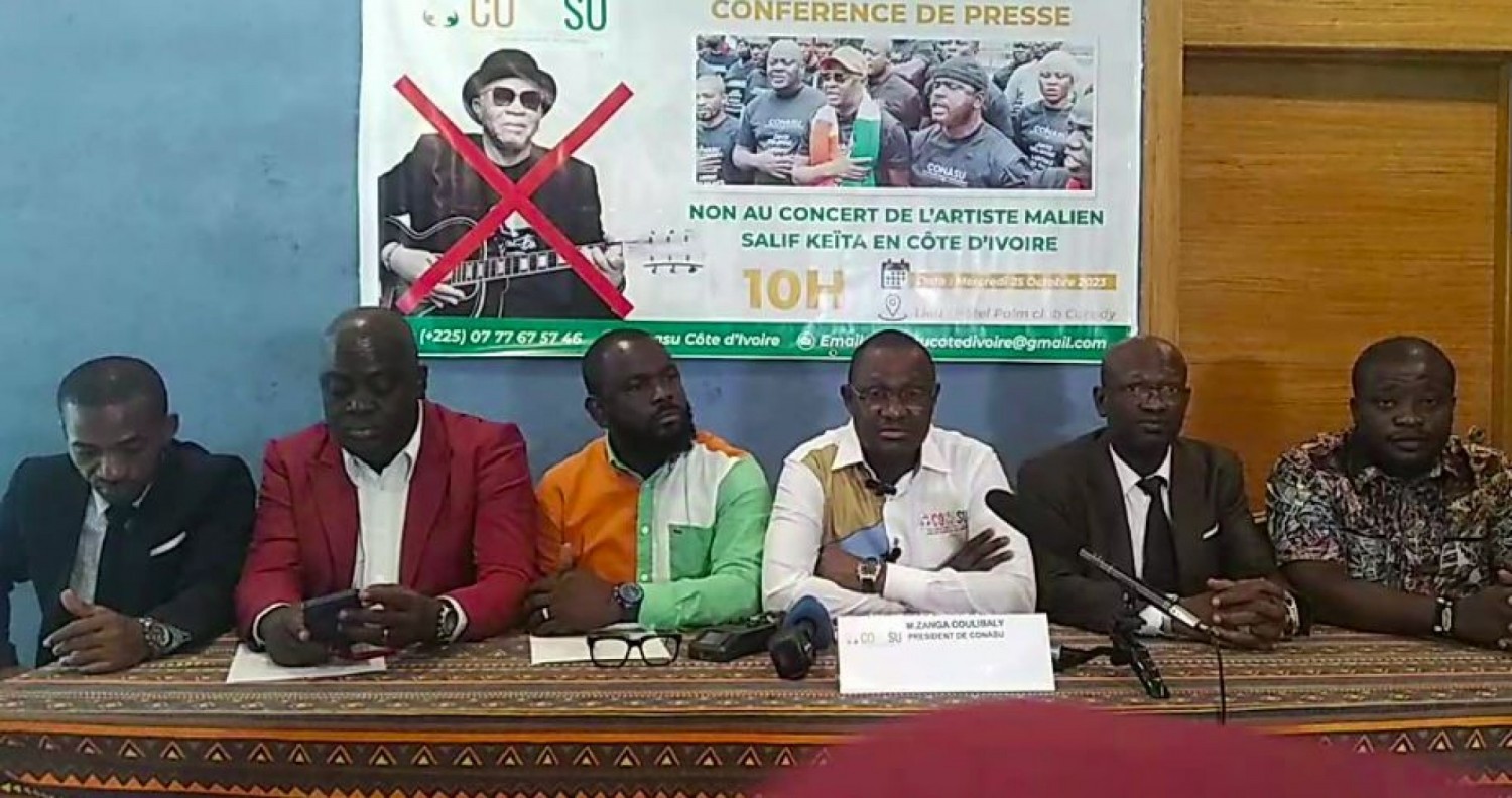 Côte d'Ivoire : Des jeunes proches du RHDP formels « pas de Salif Kéita à Abidjan », les organisateurs reportent finalement le concert