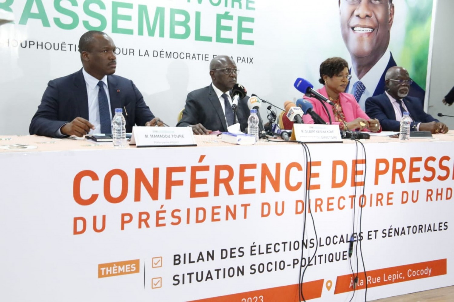Côte d'Ivoire :  Le RHDP fait le bilan des locales 2023 et salue le chef de l'État pour la promotion des membres éminents du Directoire du Parti