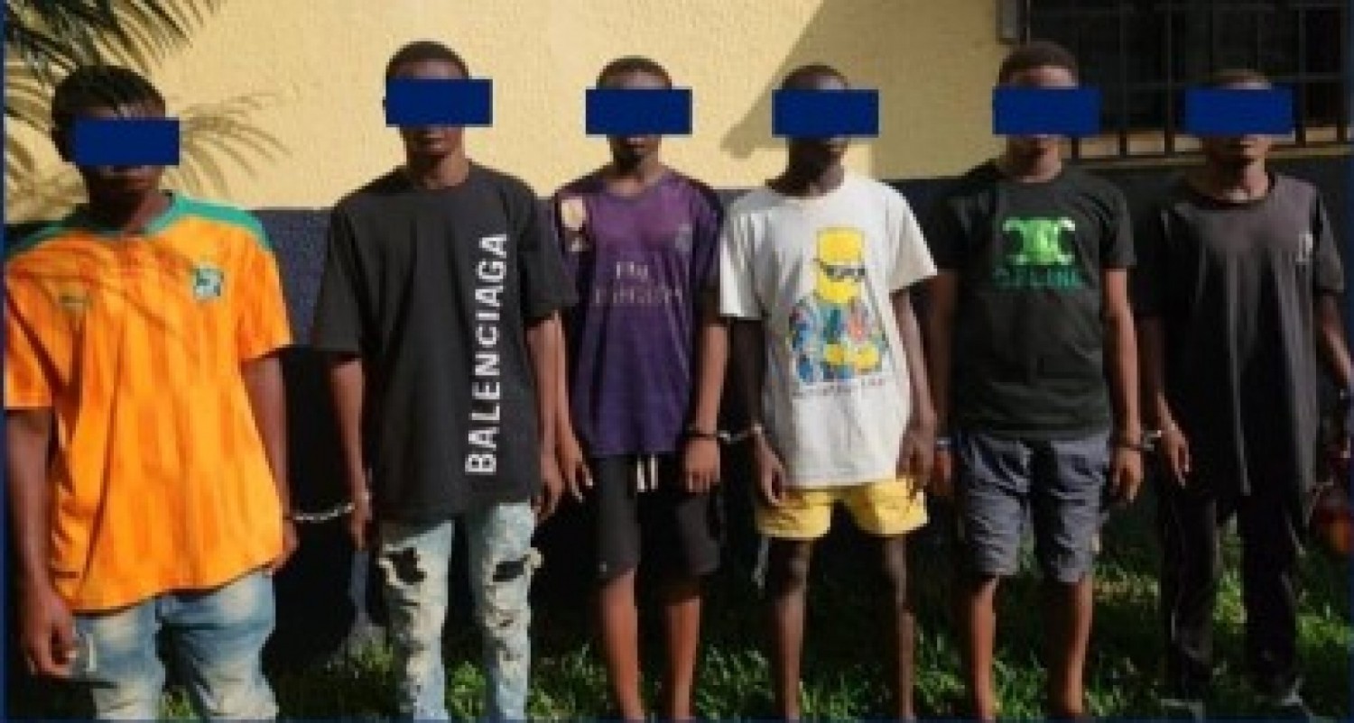Côte d'Ivoire : Six individus suspectés de viol en réunion sur une mineure de 13 ans interpellés à Biankouma