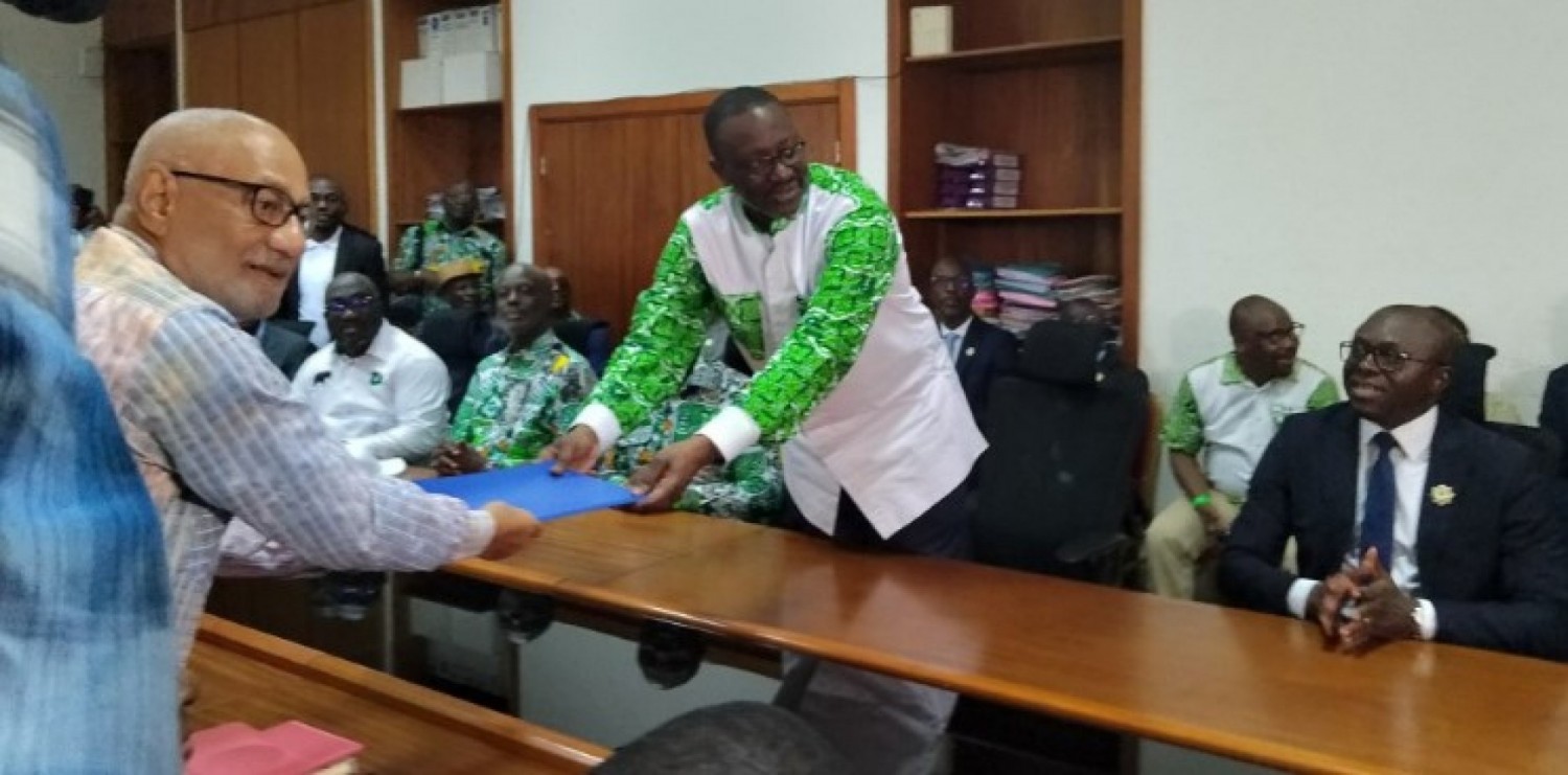 Côte d'Ivoire : PDCI, après le dépôt de sa candidature, Tidjane Thiam « on va aller jusqu'au bout et on va gagner »