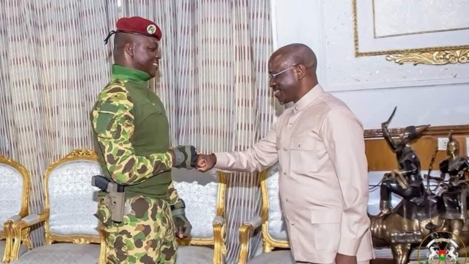 Burkina Faso : Guillaume Soro reçu par le Président de la Transition