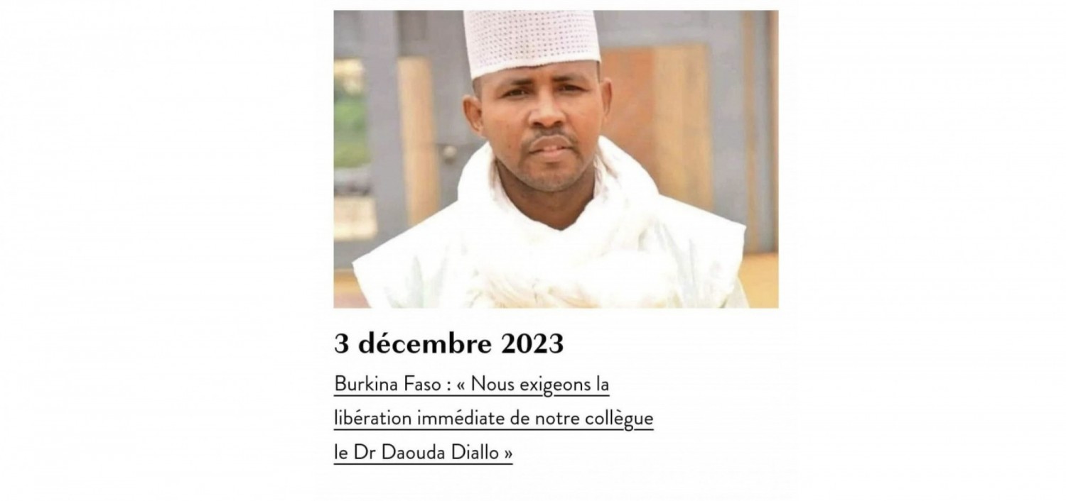 Burkina Faso : HRW appelle à ouvrir une enquête après l'enlèvement d'un « éminent défenseur » des droits humains