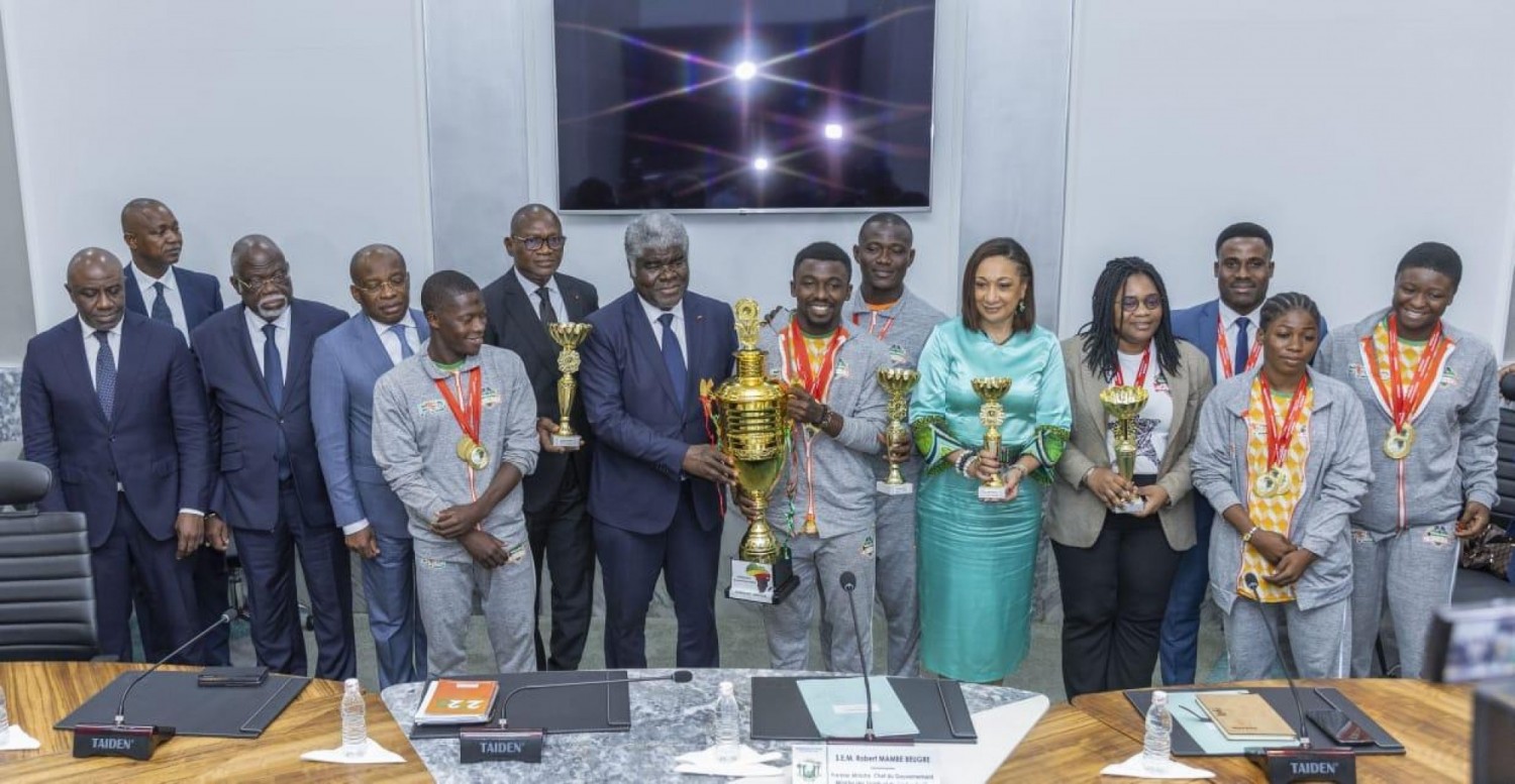 Côte d'Ivoire : Le PM Mambé félicite l'équipe nationale de Dodgeball après son sacre continental à Meknès au Maroc