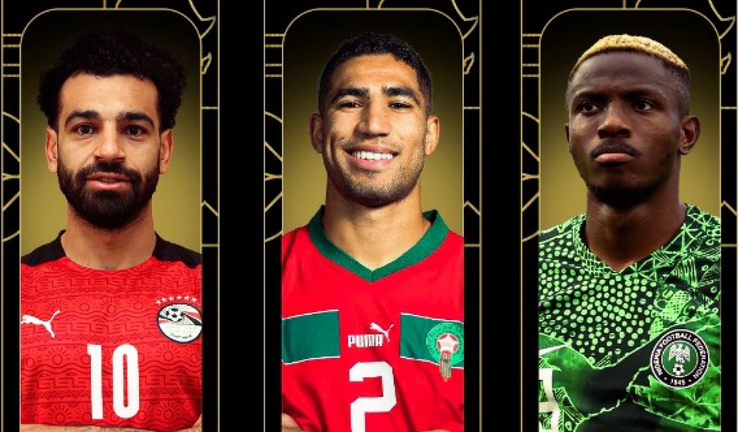 Afrique : Salah, Hakimi et Osimhen les trois finalistes du Ballon d'or retenus par la CAF pour succéder à Sadio Mané