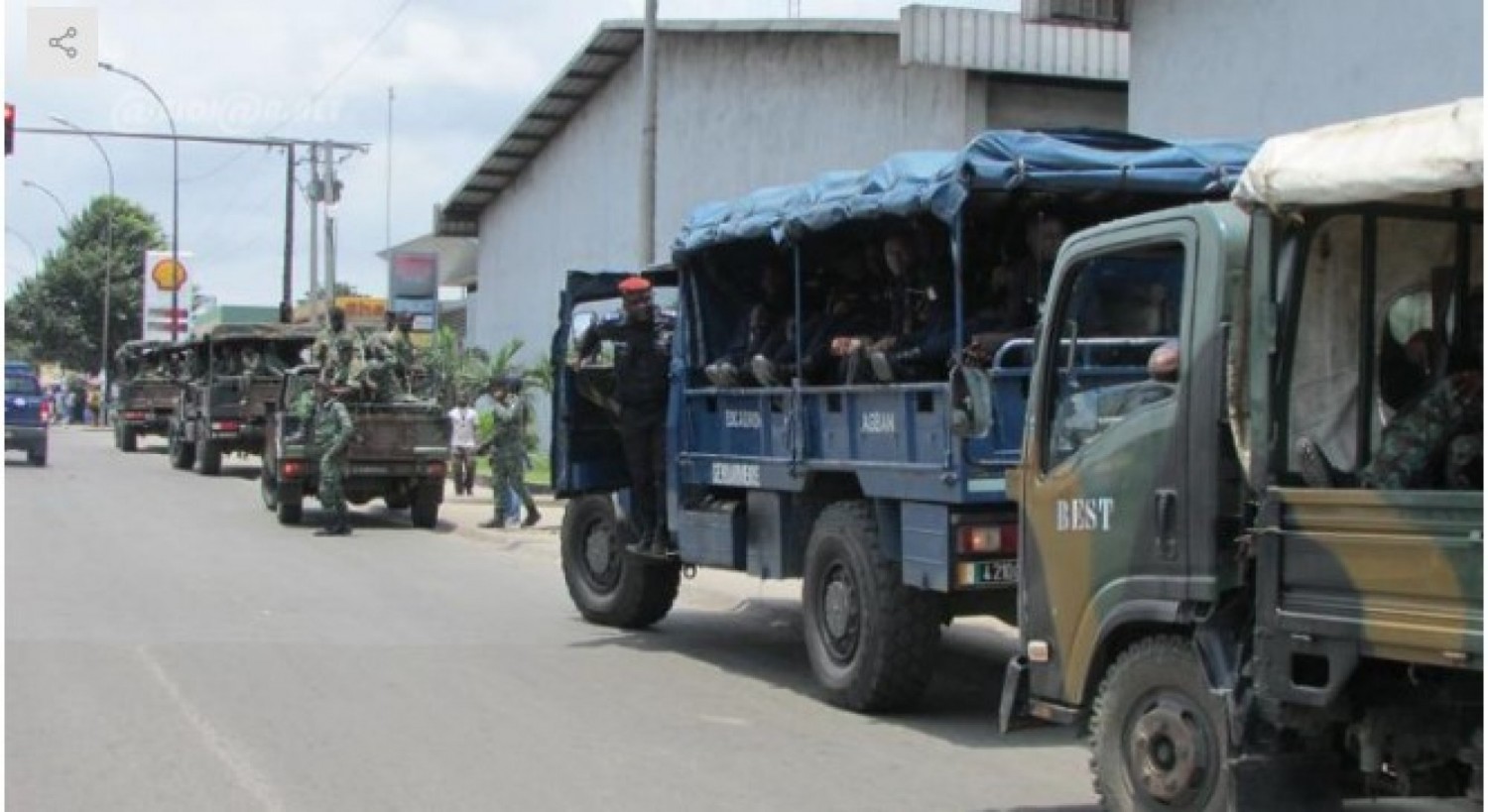 Côte d'Ivoire : 17.370 soldats des forces armées de Côte d'Ivoire (FACI)  déployés sur l'ensemble du territoire national pour sécuriser les fêtes de fin d'année