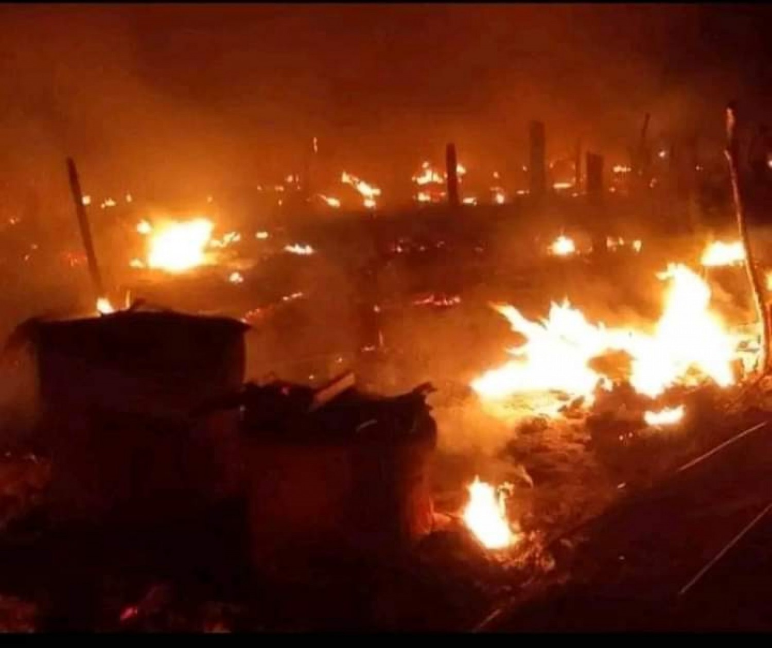 Côte d'Ivoire : Jacqueville, un incendie dévastateur frappe le quartier de Fantikro