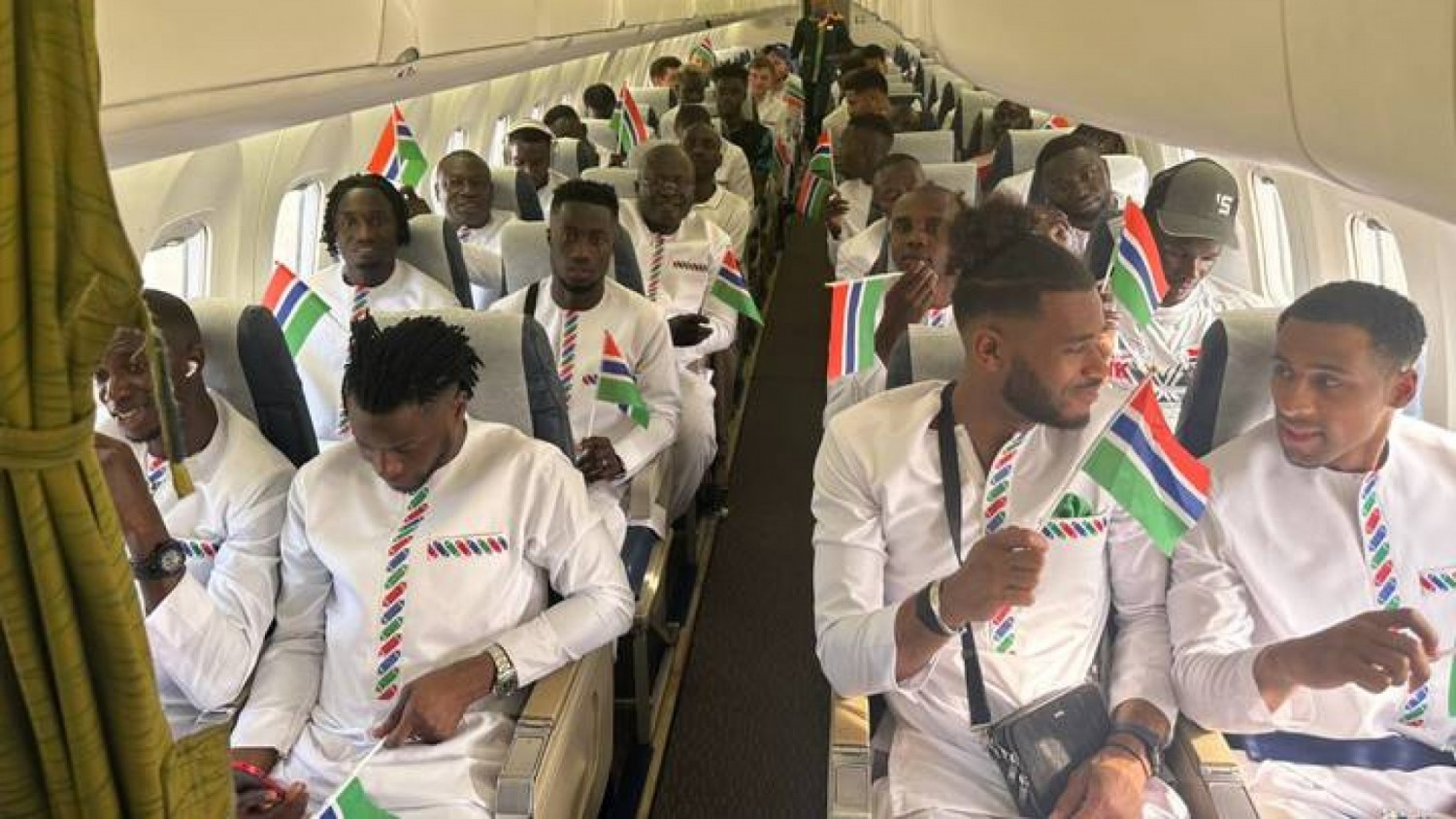 Gambie-Côte d'Ivoire : CAN2023, l'équipe de Gambie fait demi-tour après un incident en plein vol