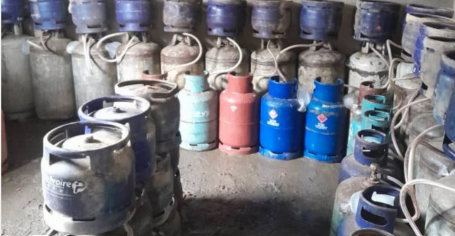 Côte d'Ivoire : Un site de transvasement illicite de gaz butane identifié à Cocody, plus de 900 bouteilles saisies et des interpellations