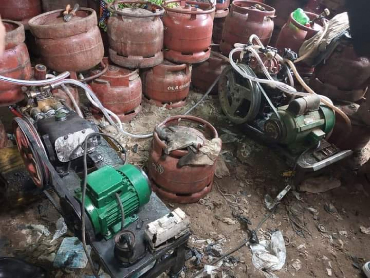 Côte d'Ivoire : Transvasement illégal de gaz, plus de 10 000 bouteilles butane saisies dans une opération anti-fraude