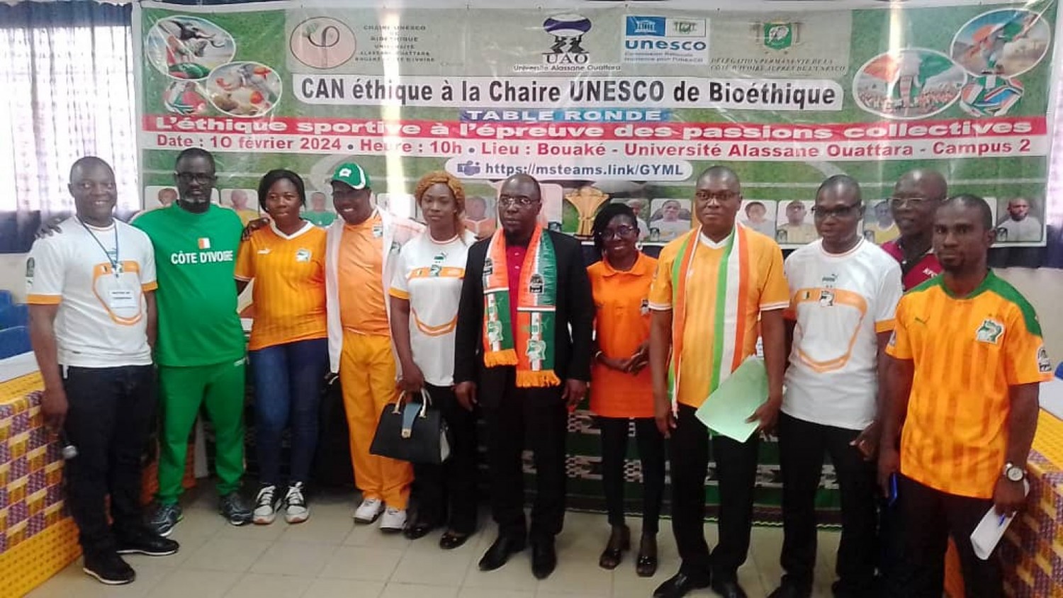 Côte d'Ivoire : Bouaké, l'éthique sportive au centre d'une table ronde organisée par la Chaire UNESCO de Bioéthique à l'UAO
