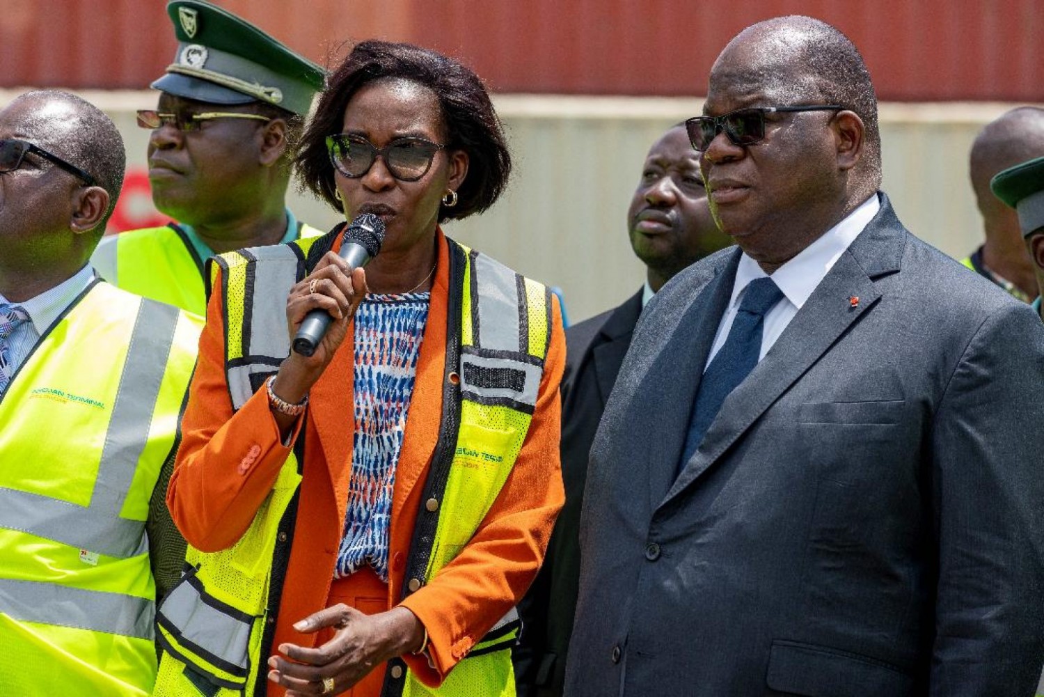 Côte d'Ivoire : Visite du Ministre Tchagba sur les installations d'Abidjan Terminal