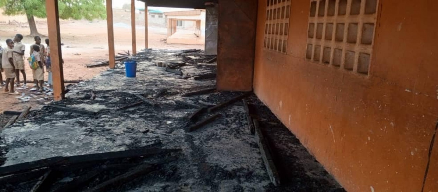 Côte d'Ivoire : Une école primaire part en fumée à Korhogo, parents et élèves dans le désarroi total