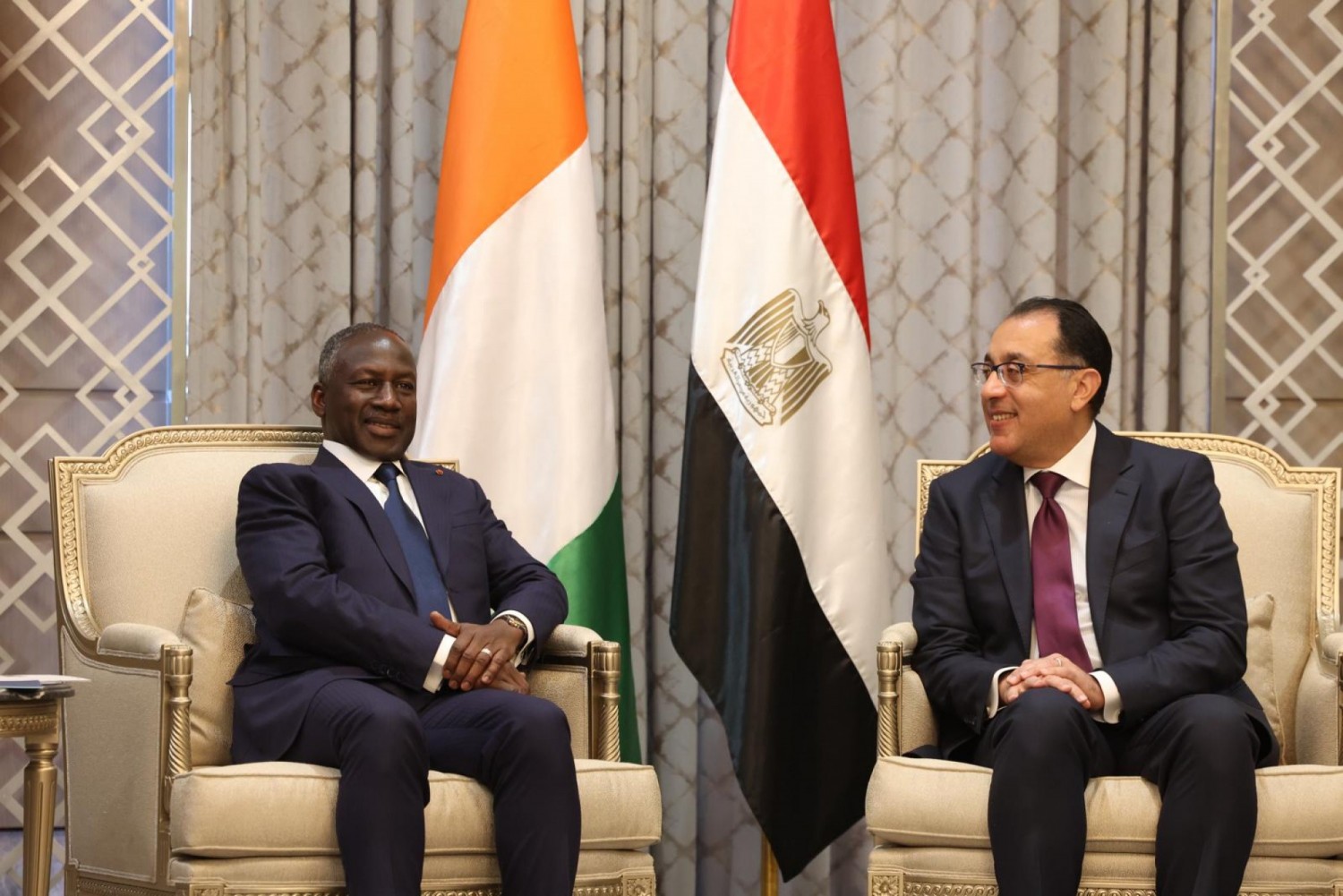 Côte d'Ivoire : Visite de 72 heures au Caire, Bictogo discute avec le Premier Ministre Égyptien des opportunités et des défis dans un contexte géopolitique en évolution constante
