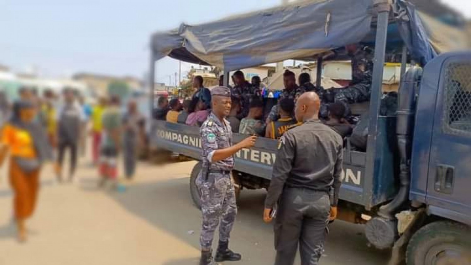 Côte d'Ivoire : Opération de sécurité à la gare routière d'Adjamé, des arrestations et des saisies effectuées