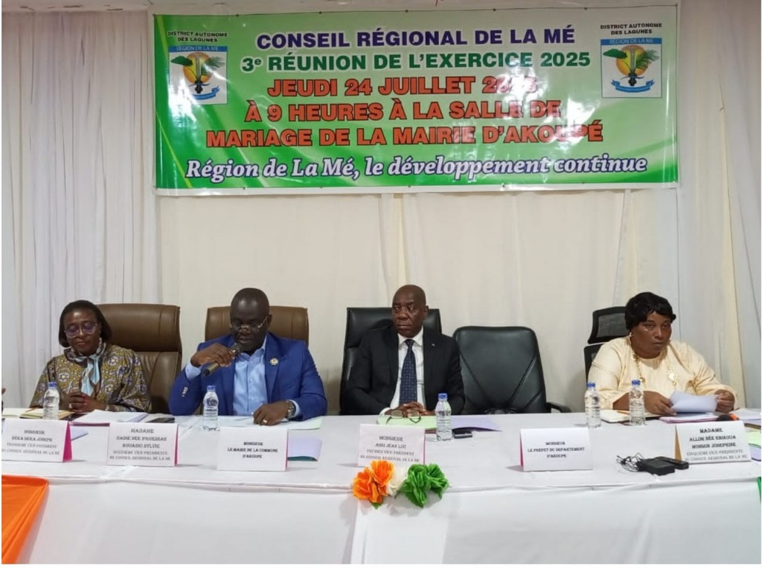 Côte d'Ivoire : Région de la Mé, les projets de programme triennal et du budget modificatif du Conseil Régional adoptés