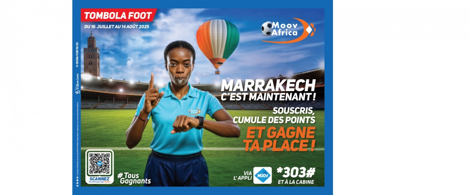 Côte d'Ivoire : Moov Africa lance son Jeu Promo Conso « Tombola Foot » pour faire vivre la fête du Foot 2025 aux Ivoiriens !