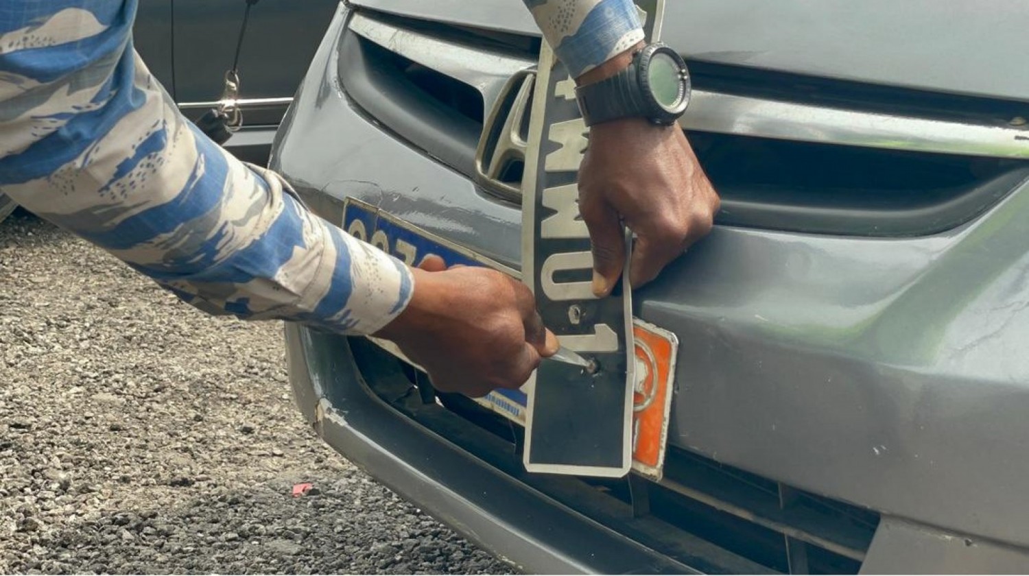 Côte d'Ivoire : L'opération de la traque contre les plaques d'immatriculation « banalisées » gagne du terrain sur l'autoroute du nord avec la phase de répression