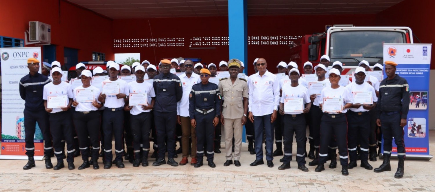 Côte d'Ivoire: Tengréla, le PNUD et le Japon forment 31 pompiers civils pour renforcer la protection civile et la cohésion sociale
