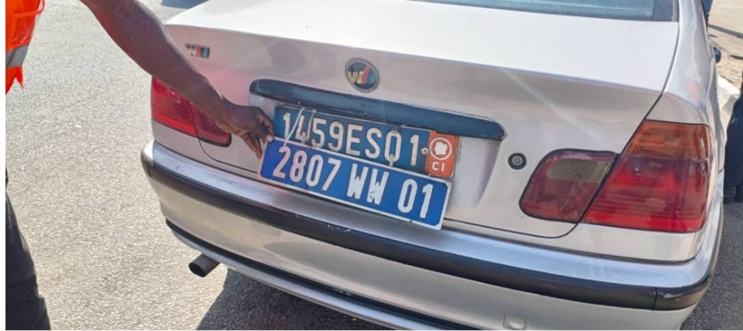 Côte d'Ivoire : Plaques d'immatriculation fantaisistes , un emprisonnement de 6 mois à 2 ans et une amende 200 000 à 2 millions de FCFA contre les contrevenants