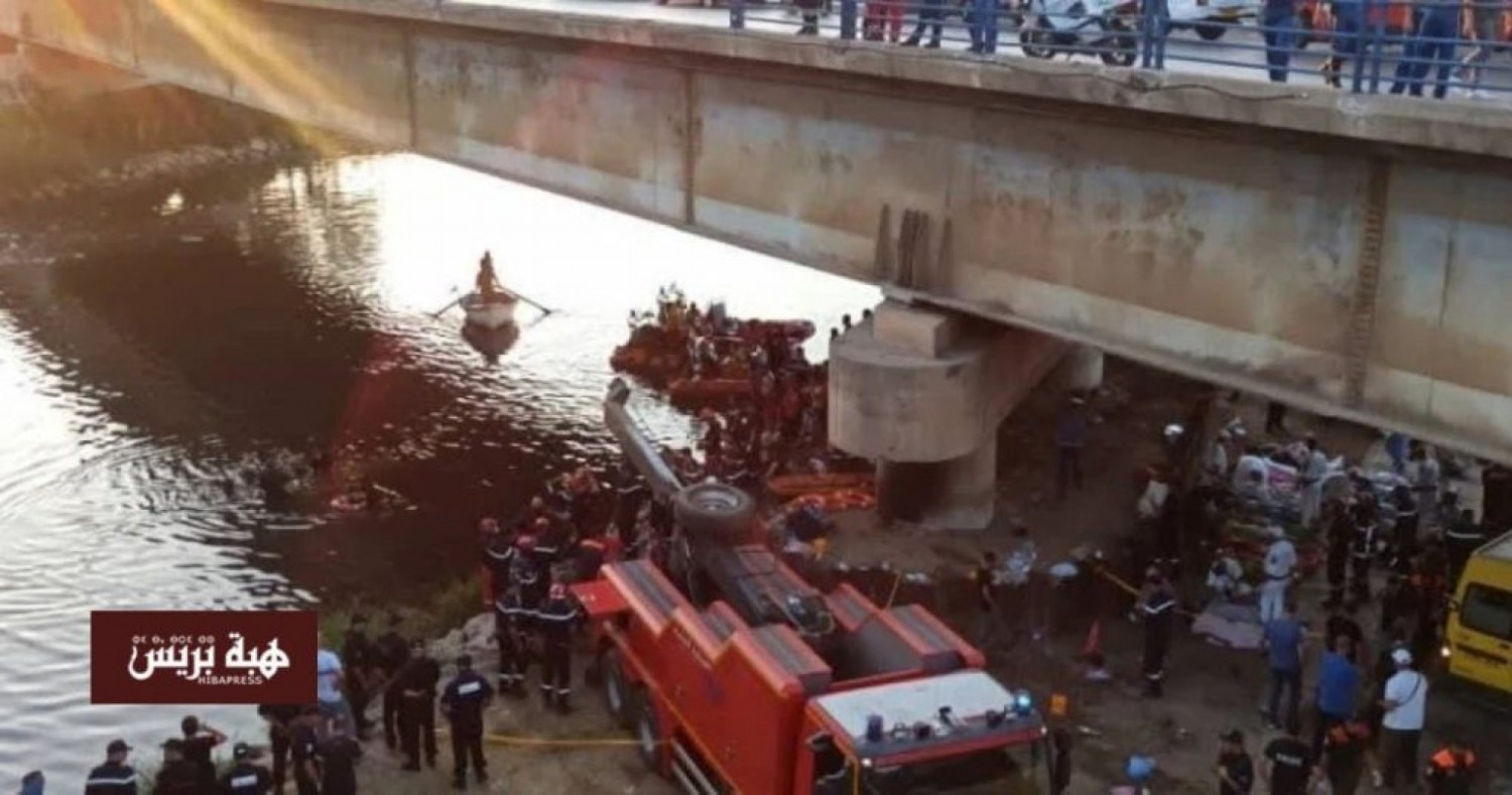 Algérie : 18 morts dans la chute d'un bus du pont à El Harrach